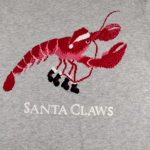 Rare Talbots Santa Claws Lobster sweater Size S - Picture 3 of 9